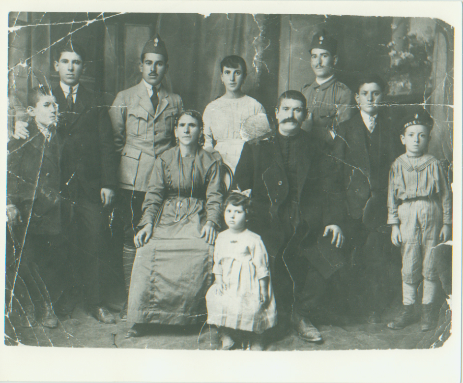 Michael Matsas family photo recovered after the Holocaust in Greece. 
